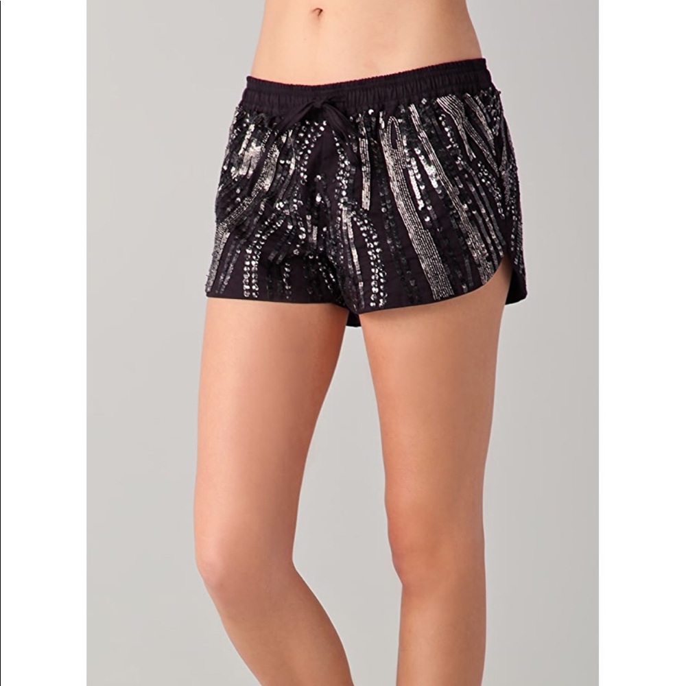 Rory Becca Orissa Sequined Running Shorts